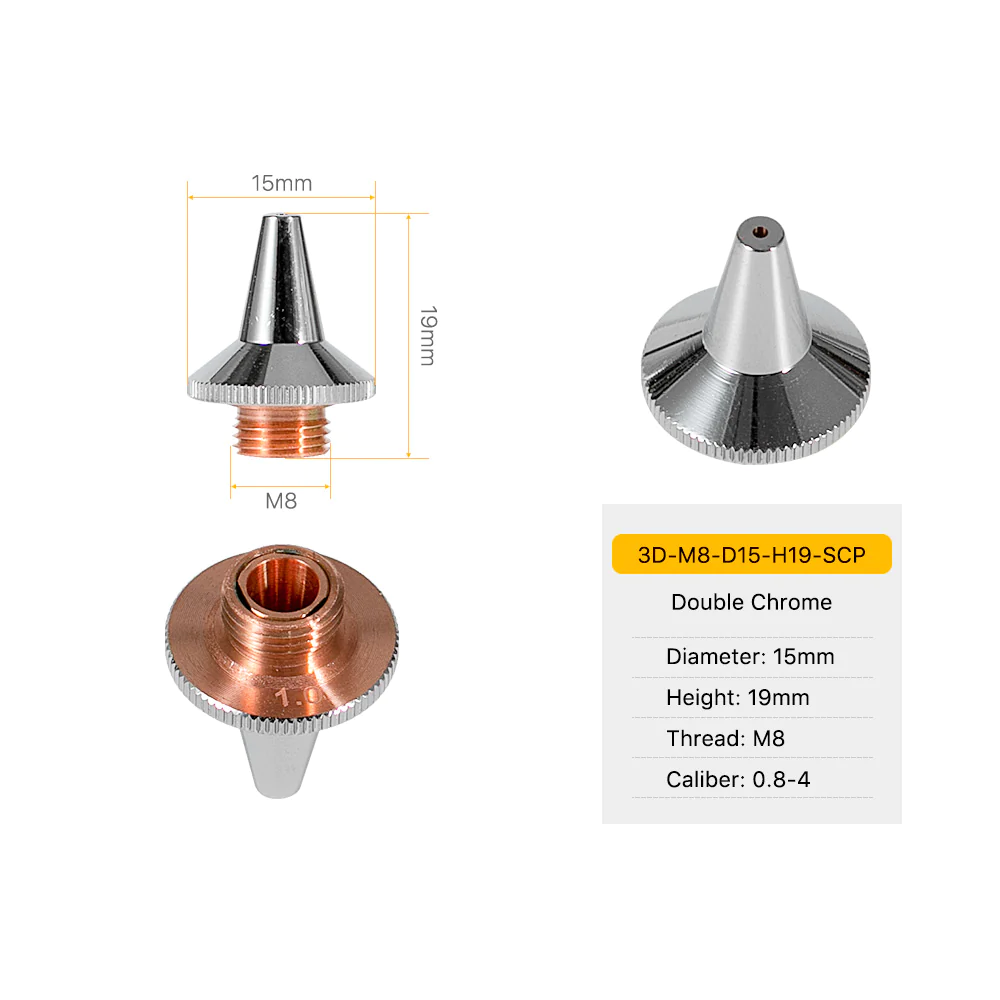 Dizna M8 G Tip 3D DOUBLE layer Chrome Plated